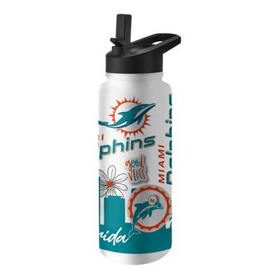 Miami Dolphins 34oz Native Quencher Bottle
